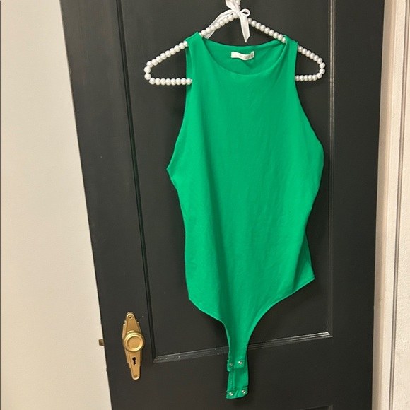 Tops - Green Spandex Bodysuit